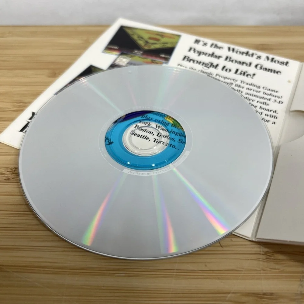 Vintage Monopoly 3D‎ PC CD Rom Infogrames Windows 98